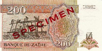 Beschrijving achterzijde: SPECIMEN